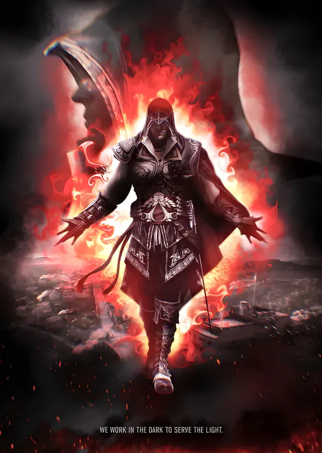 Assassin's Creed - Kızıl Ayda Suikastçı metal tablo