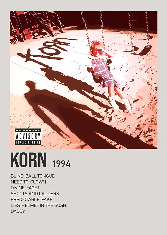 Korn - 1994 Albüm Künyesi metal tablo