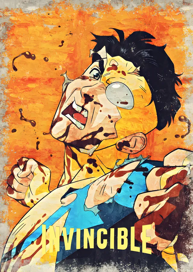 Invincible - Turuncu Zeminde Çığlık metal tablo