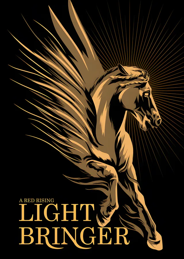Light Bringer - Kanatlı At metal tablo
