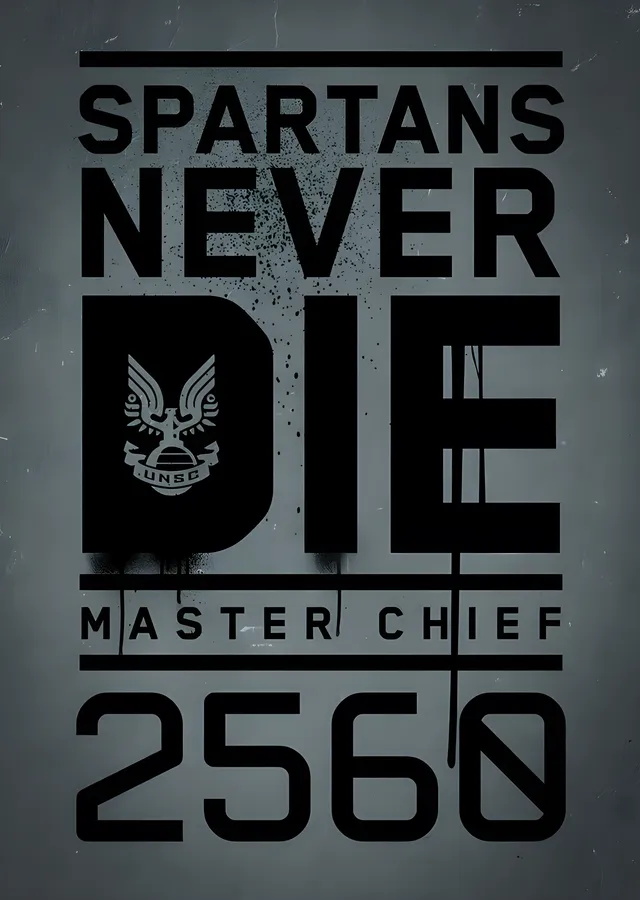 Halo - Spartans Never Die metal tablo