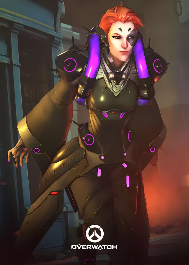 Moira - Overwatch metal tablo