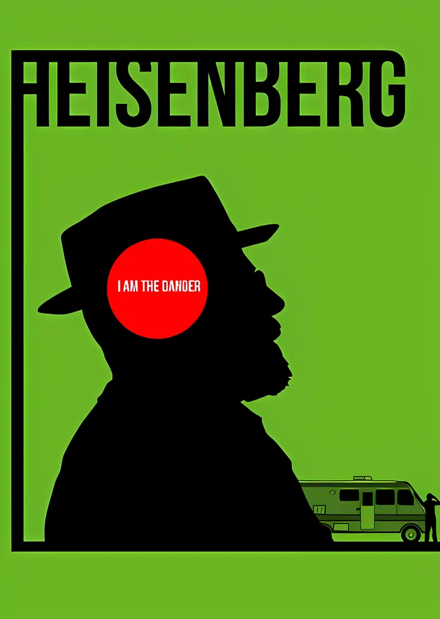 Breaking Bad: Heisenberg Silueti metal tablo