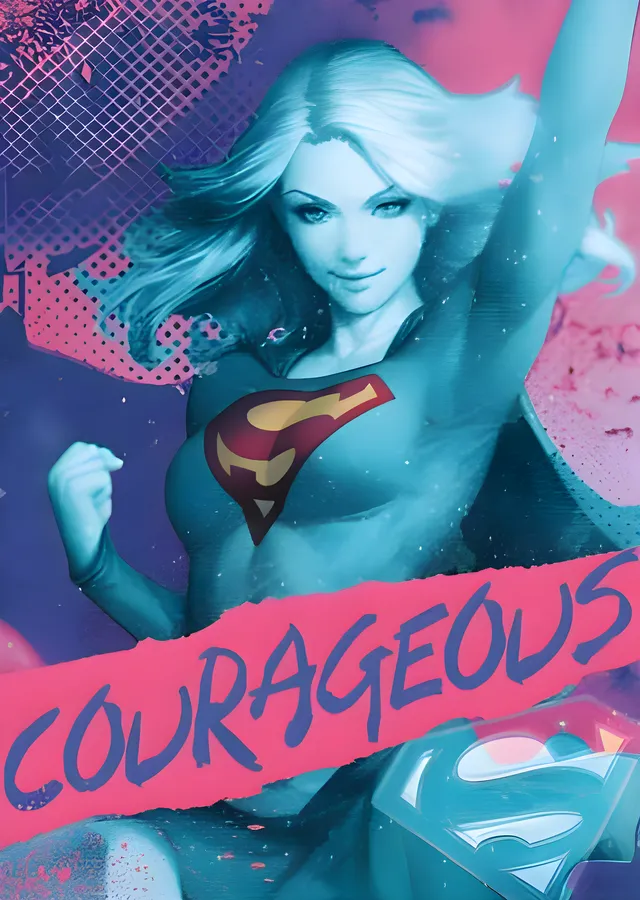 Supergirl: Courageous metal tablo