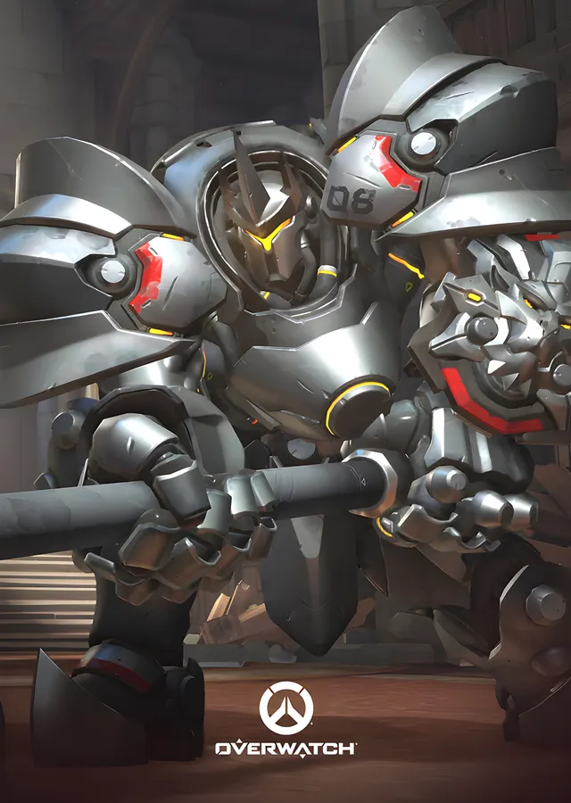 Reinhardt - Overwatch metal tablo