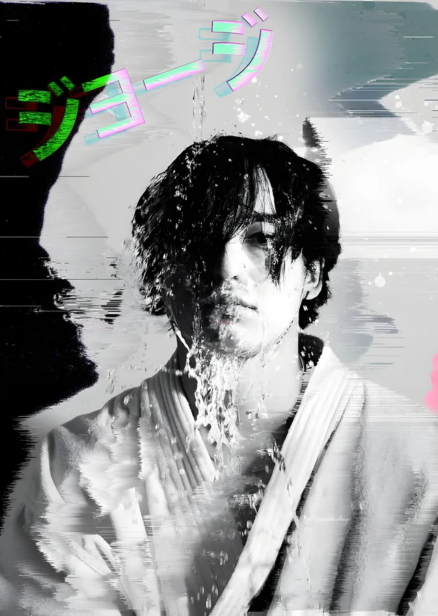 Joji - Parazitli Siyah Beyaz Kare metal tablo