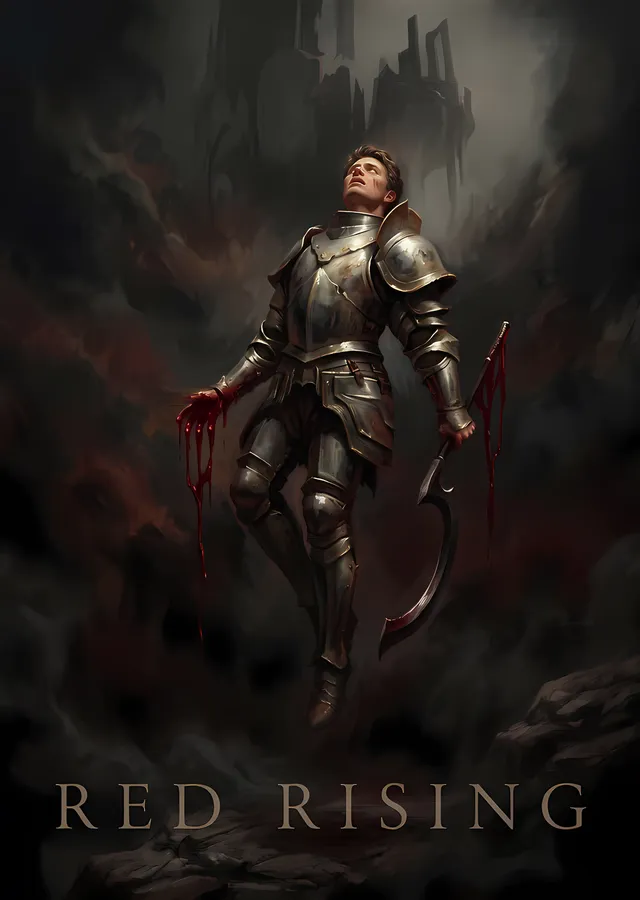 Red Rising - Zırhlı Figür metal tablo