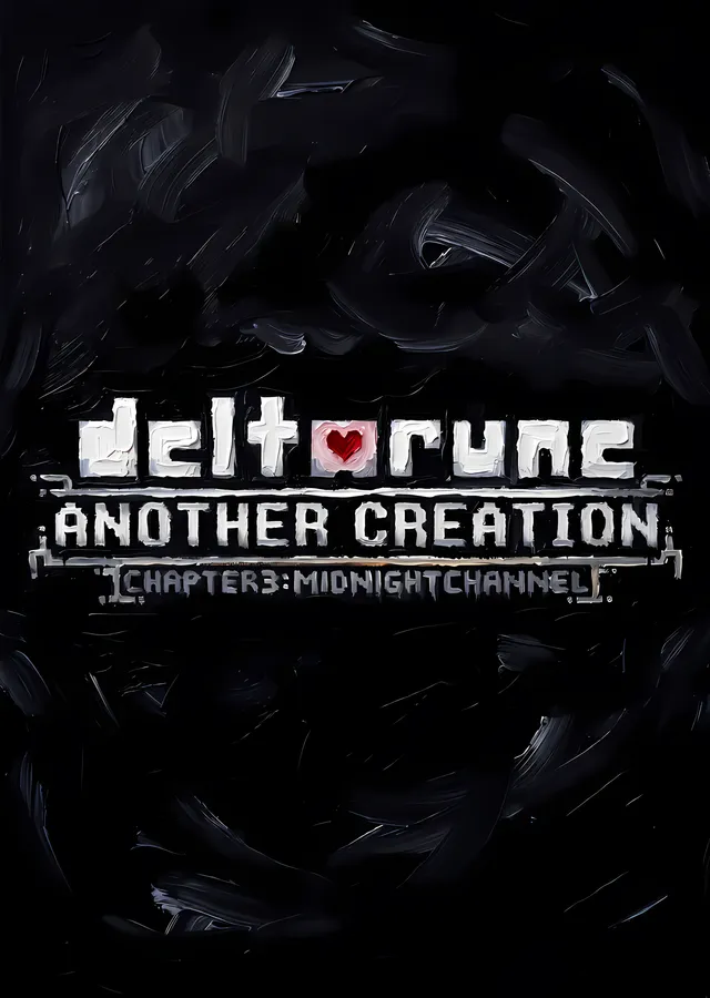 Deltarune - Another Creation Midnight Channel metal tablo