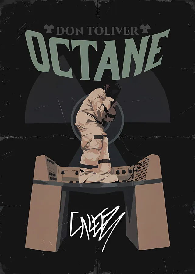 Don Toliver - Octane Radyoaktif Amblem metal tablo