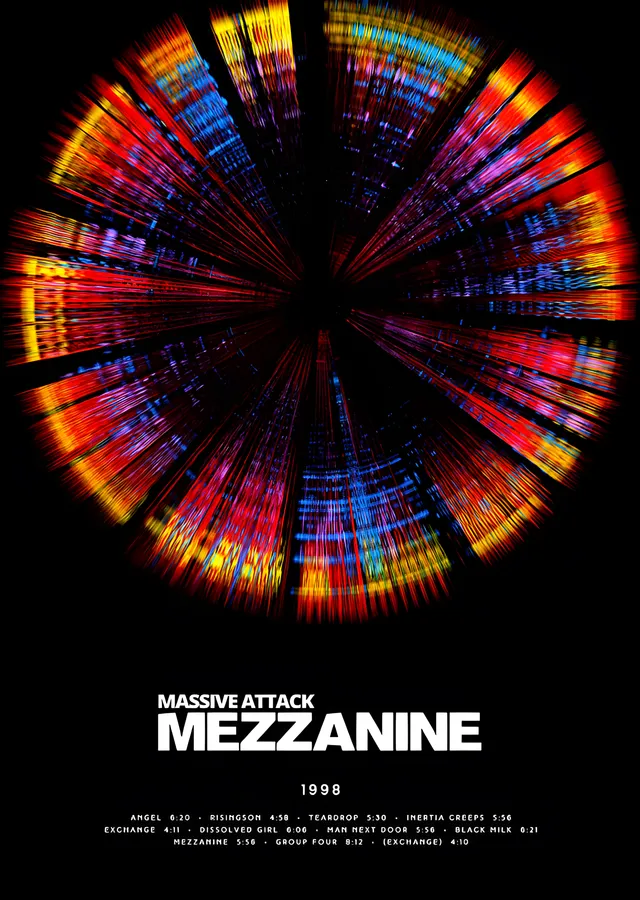 Massive Attack - Mezzanine metal tablo