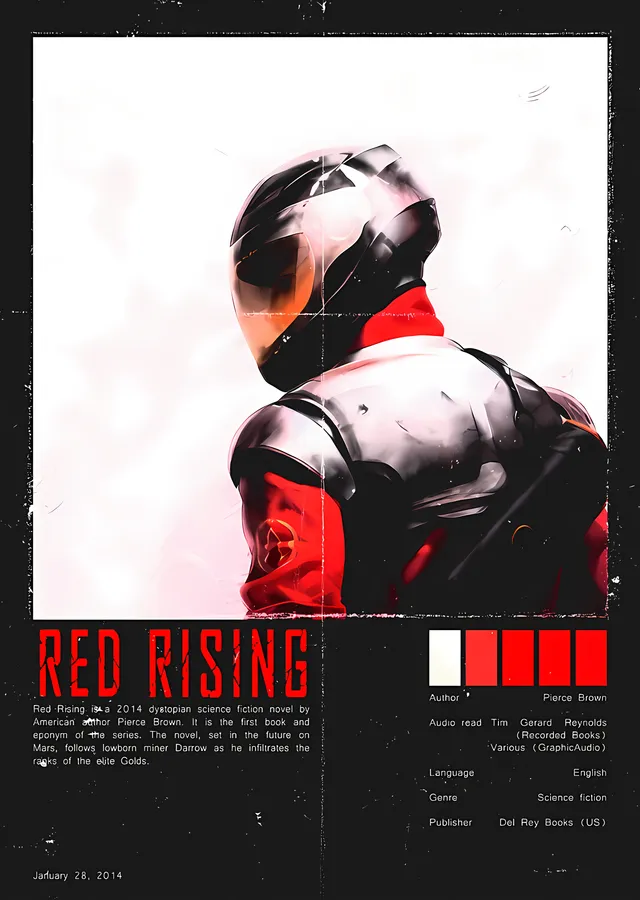 Red Rising - Künye Kartı metal tablo