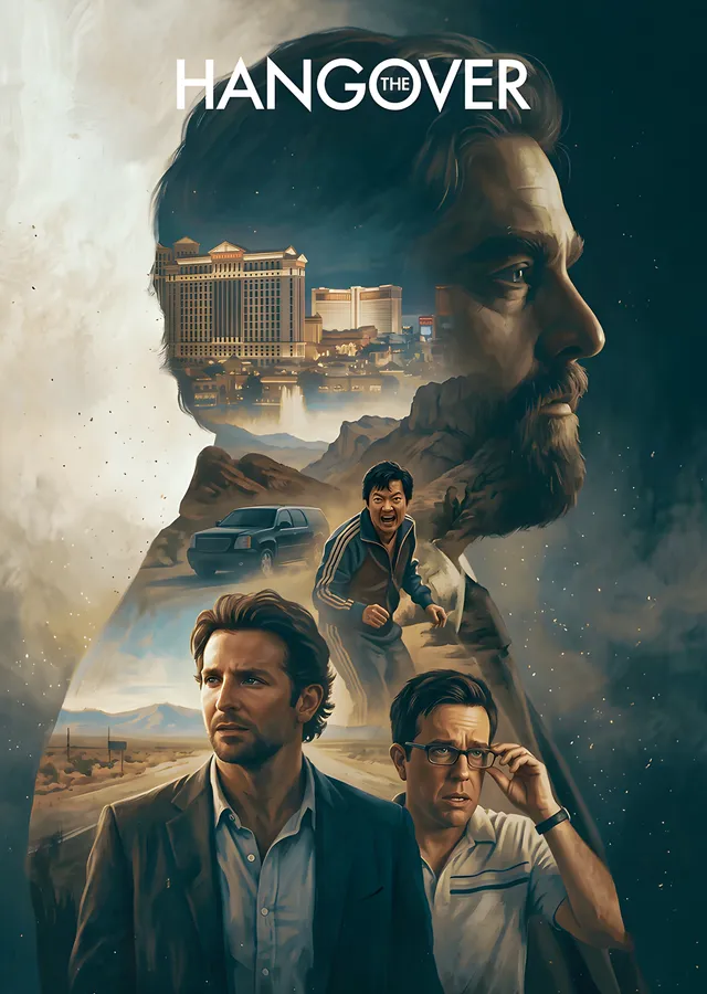 The Hangover - Vegas Sabahı metal tablo