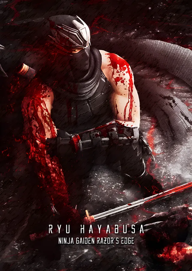 Ryu Hayabusa - Razor's Edge metal tablo
