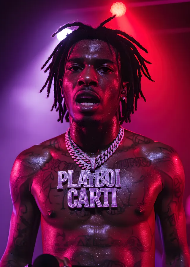 Playboi Carti - Elmas Zincir metal tablo