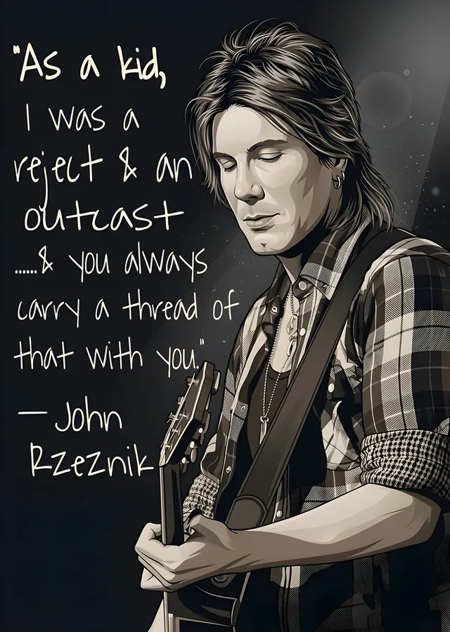 John Rzeznik - As a Kid I Was a Reject metal tablo