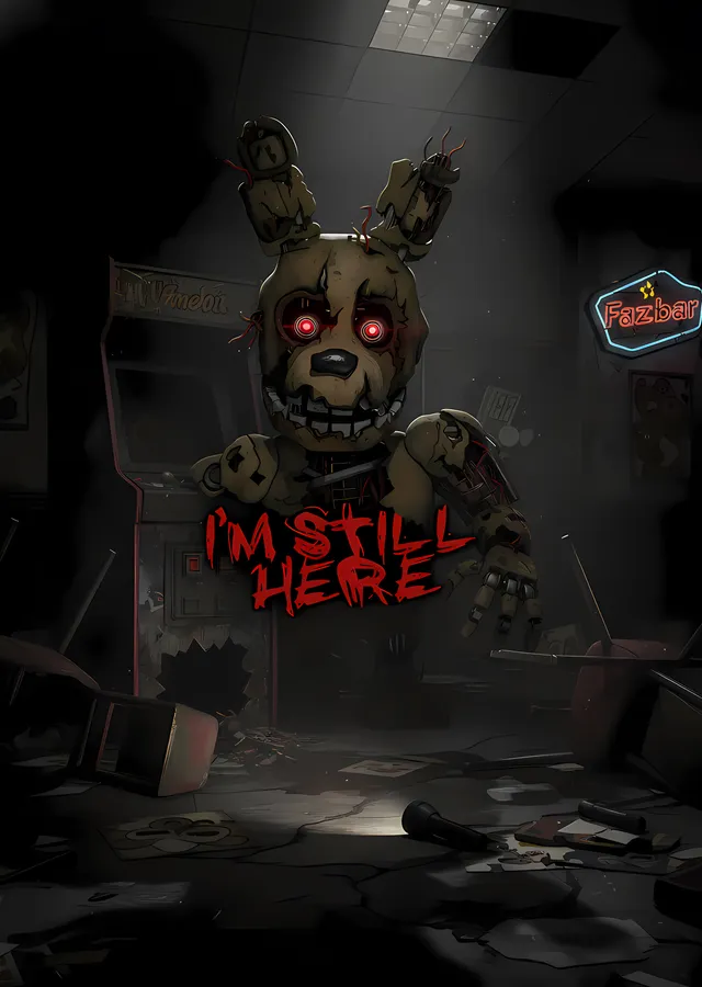 Five Nights at Freddy's - Springtrap I'm Still Here metal tablo