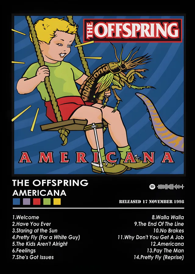 The Offspring - Americana Künyesi metal tablo