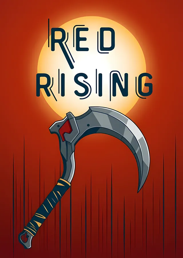 Red Rising - Orak ve Güneş metal tablo