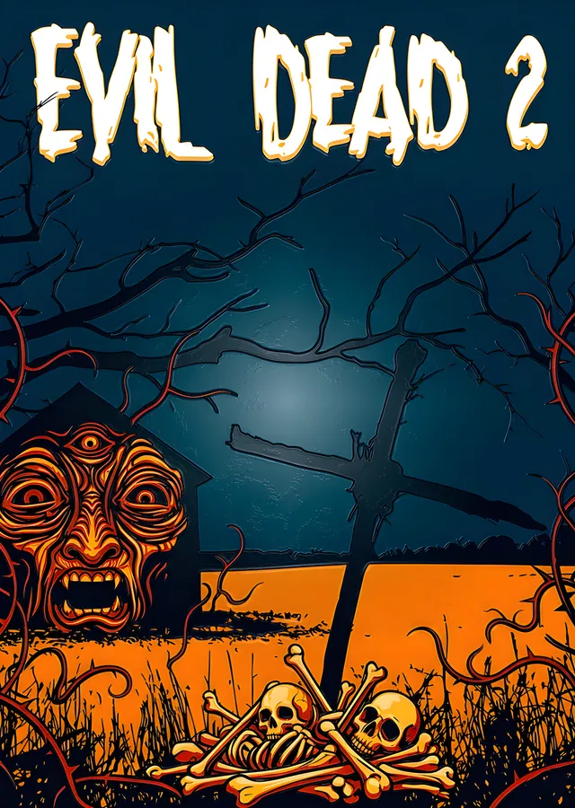 Evil Dead 2 - Mezarlıkta Kötü Ruh metal tablo