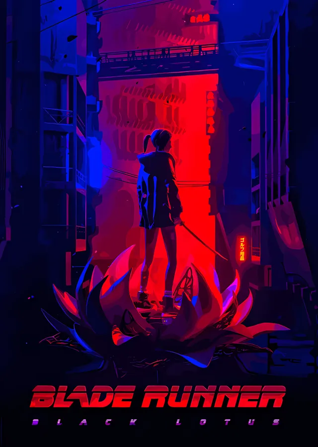 Blade Runner Black Lotus metal tablo