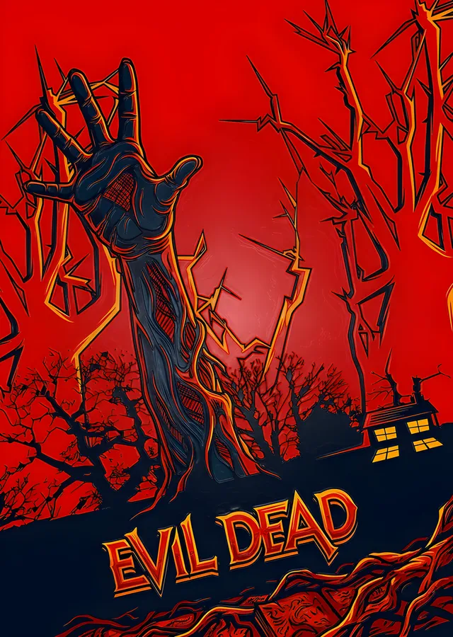 Evil Dead - Kızıl Gecede Uzanan El metal tablo