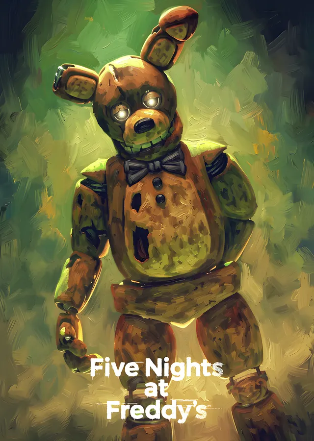 Five Nights at Freddy's - Springtrap Yağlı Boya metal tablo