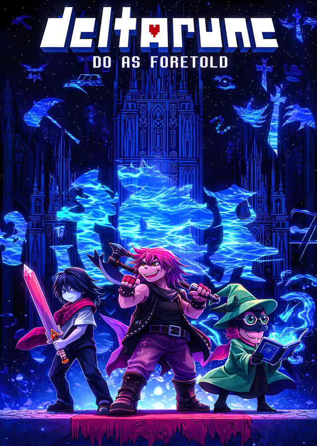 Deltarune - Do As Foretold Savaş Karesi metal tablo