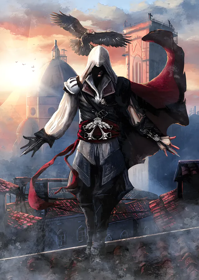 Assassin's Creed - Kartallı Suikastçı metal tablo