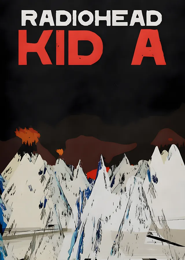Radiohead - Kid A metal tablo