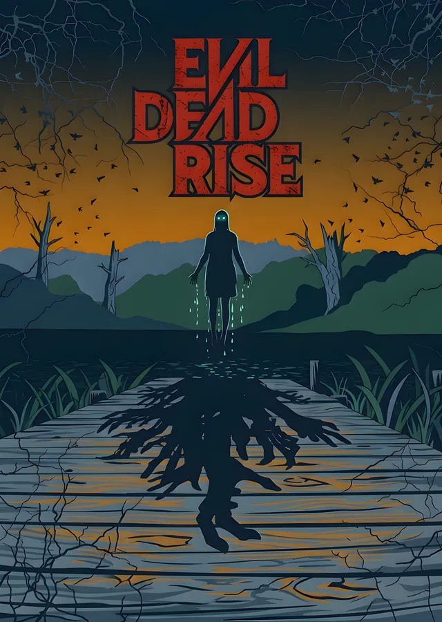 Evil Dead Rise - Gölün Kıyısındaki Siluet metal tablo