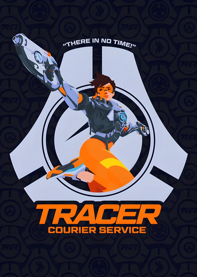 Tracer Courier Service metal tablo