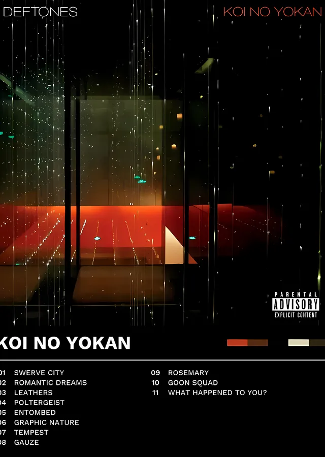 Deftones - Koi No Yokan metal tablo