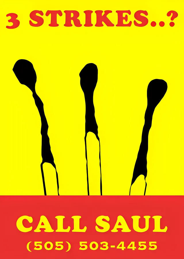 Better Call Saul: 3 Strikes metal tablo