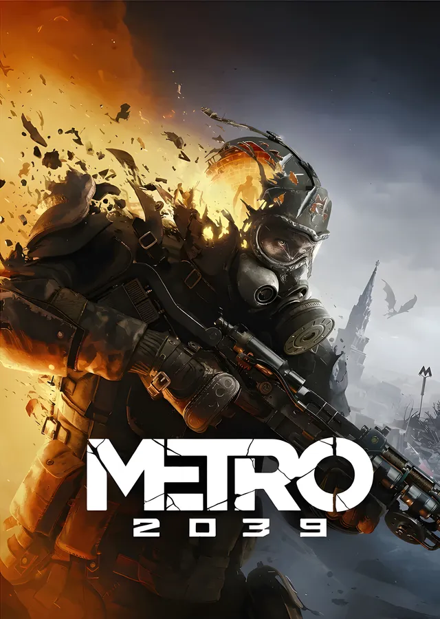 Metro 2039 - Alevler İçinde Asker metal tablo