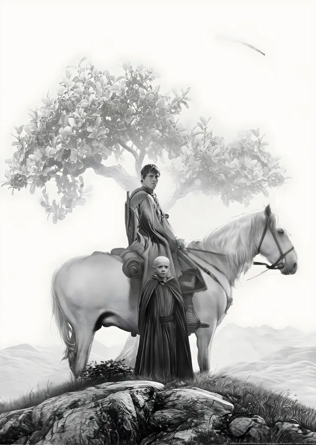 A Knight of the Seven Kingdoms - Ağaç Altındaki Yolcular metal tablo