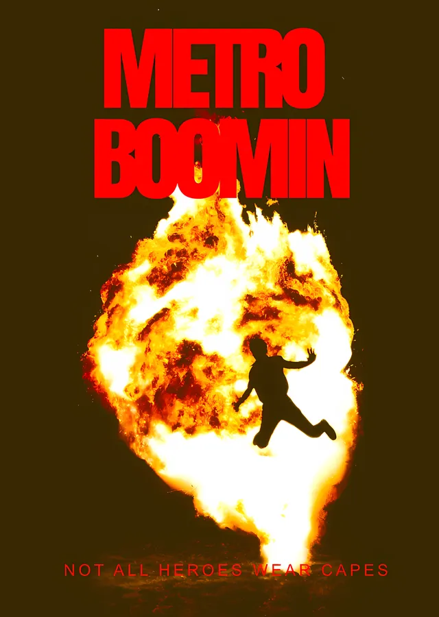 Metro Boomin - Alevin İçinde Silüet metal tablo