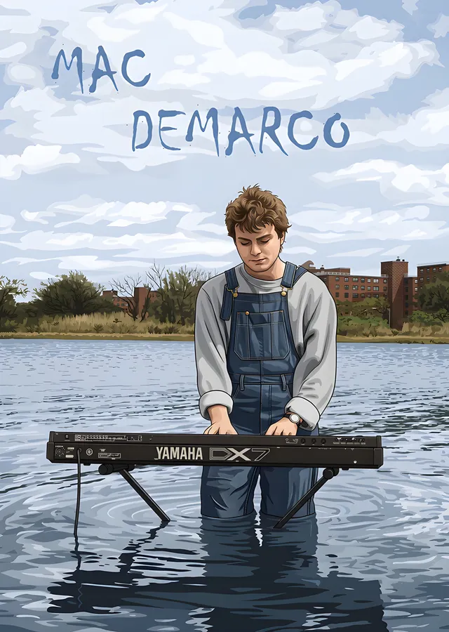 Mac DeMarco - Suyun İçinde Klavye metal tablo