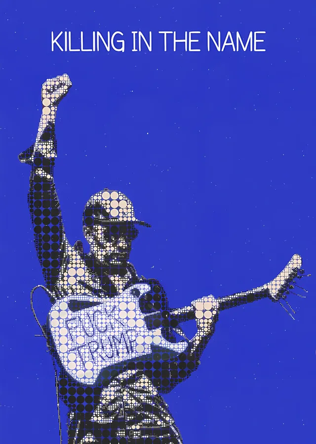 Rage Against the Machine - Killing in the Name metal tablo