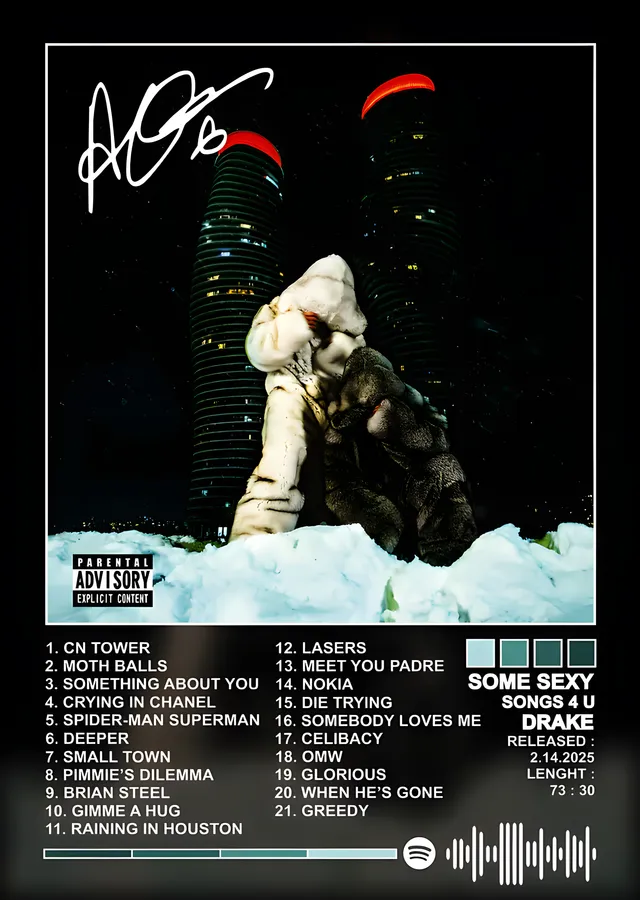 Drake - Some Sexy Songs 4 U metal tablo