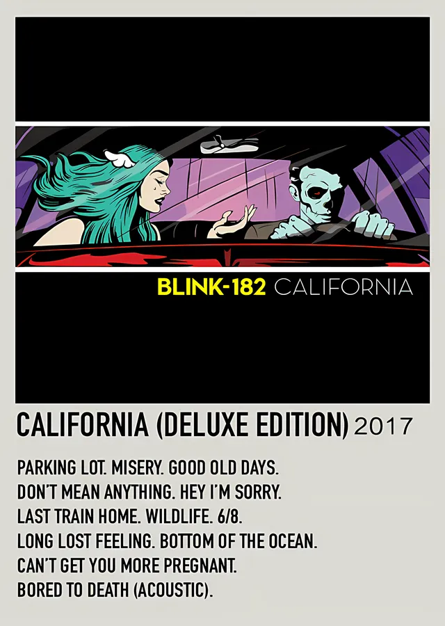 Blink-182 - California Deluxe Künye metal tablo