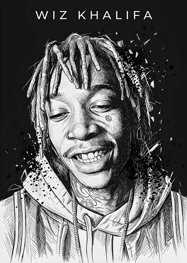 Wiz Khalifa metal tablo