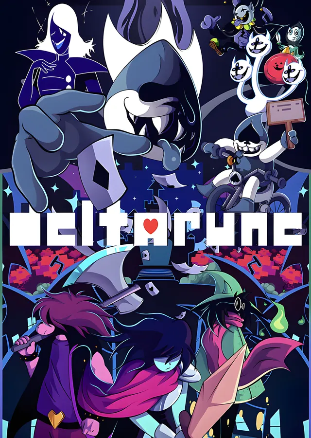 Deltarune - Beyaz Şövalye Kalabalığı metal tablo