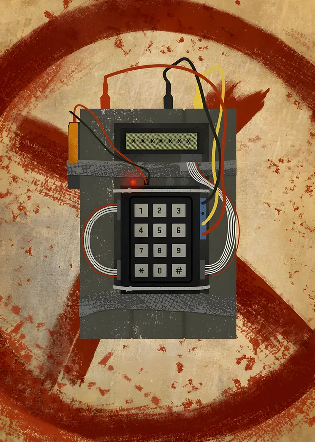 Counter-Strike - C4 Bombası ve Kırmızı Halka metal tablo