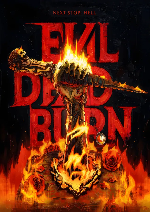 Evil Dead Burn - Next Stop Hell metal tablo