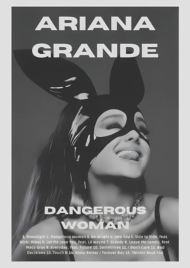 Ariana Grande - Dangerous Woman metal tablo