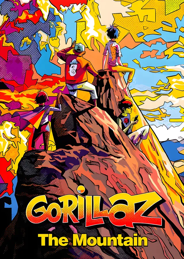 Gorillaz - The Mountain metal tablo