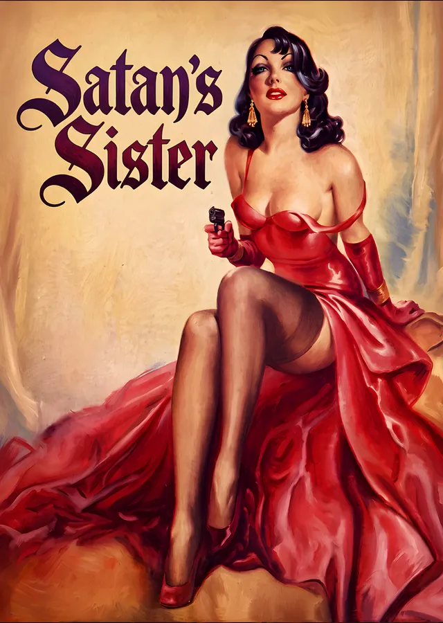 Satan's Sister - Pulp Kapağı metal tablo
