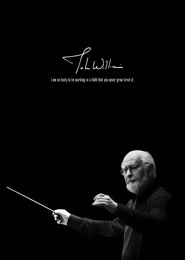 John Williams - Orkestra Şefi metal tablo