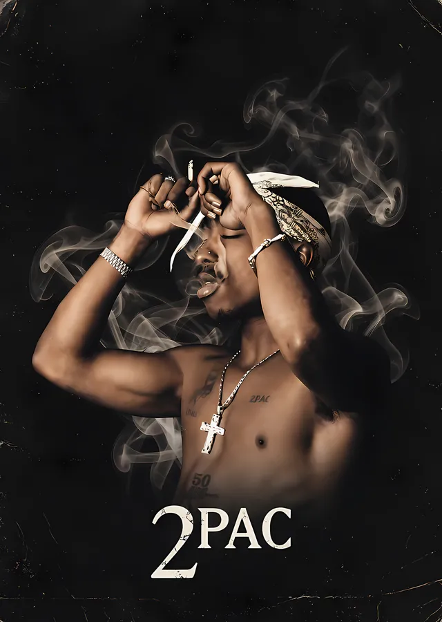 2Pac metal tablo