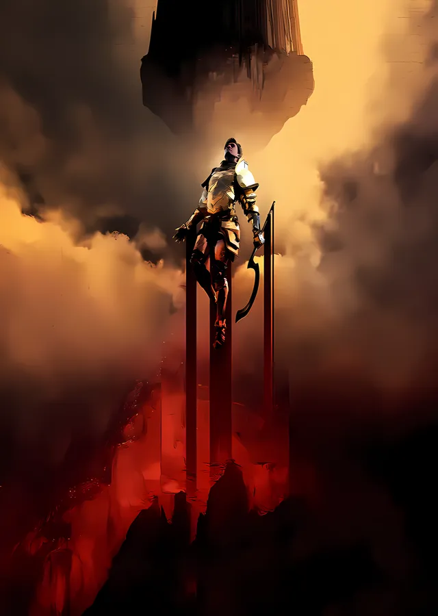 Red Rising - Bulutların Üstünde metal tablo